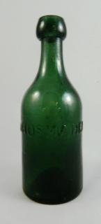 Appraisal: Soda round bottle Soda- round emerald green marked 'Thomas Maher'