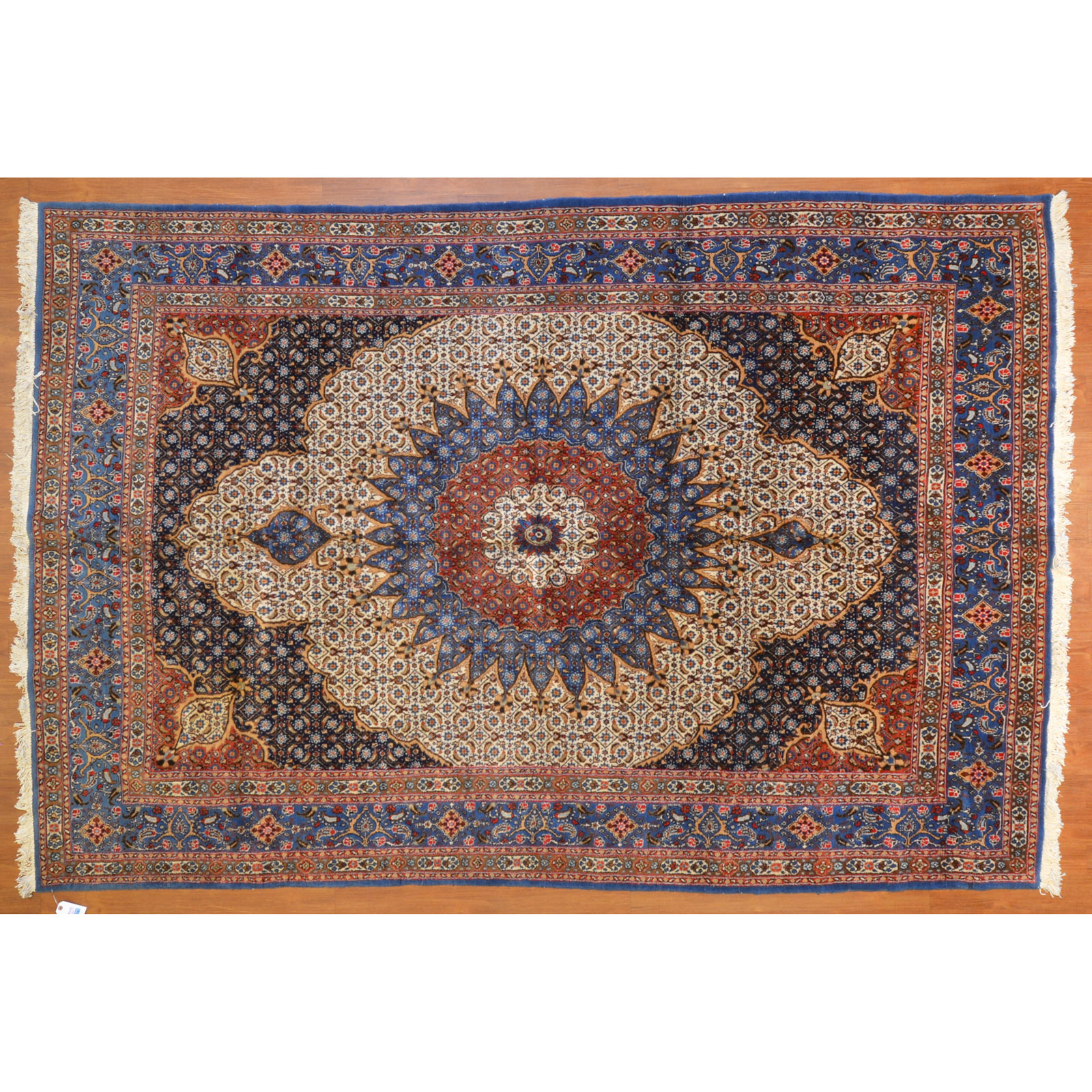 Appraisal: MOUD RUG PERSIA X Third quarter- th century hand-knotted wool