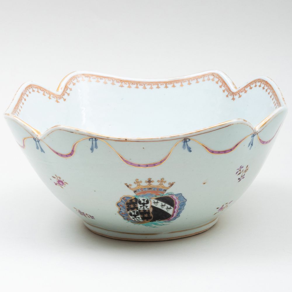 Appraisal: Chinese Export Porcelain Armorial Bowl x x in The Estate