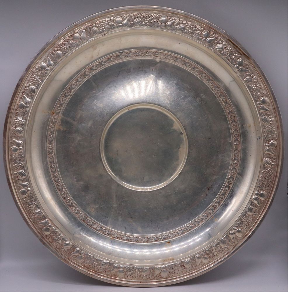 Appraisal: STERLING Large Gorham Sterling Center Bowl Large early th century