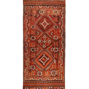 Appraisal: An Afghan Kilim Soumak Wool Rug feet inches x feet