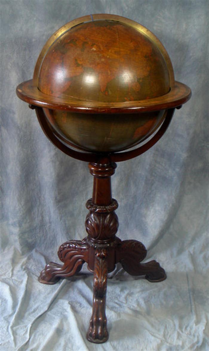 Appraisal: terrestrial globe by W AK Johnston London the sphere with