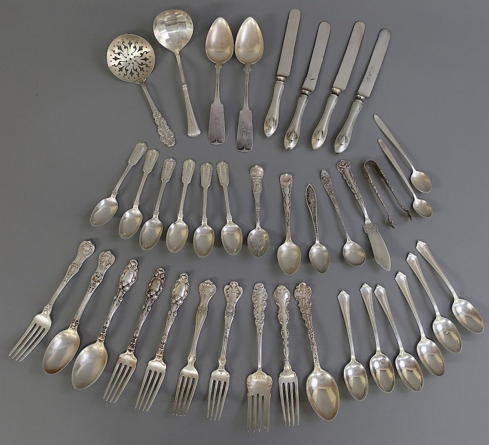 Appraisal: Sterling Silver Flatware by Various Makers Sterling silver flatware of