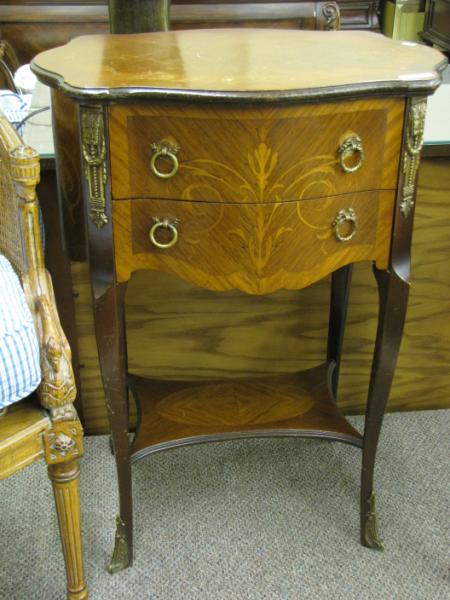 Appraisal: Louis XV Style Two-Drawer Stand