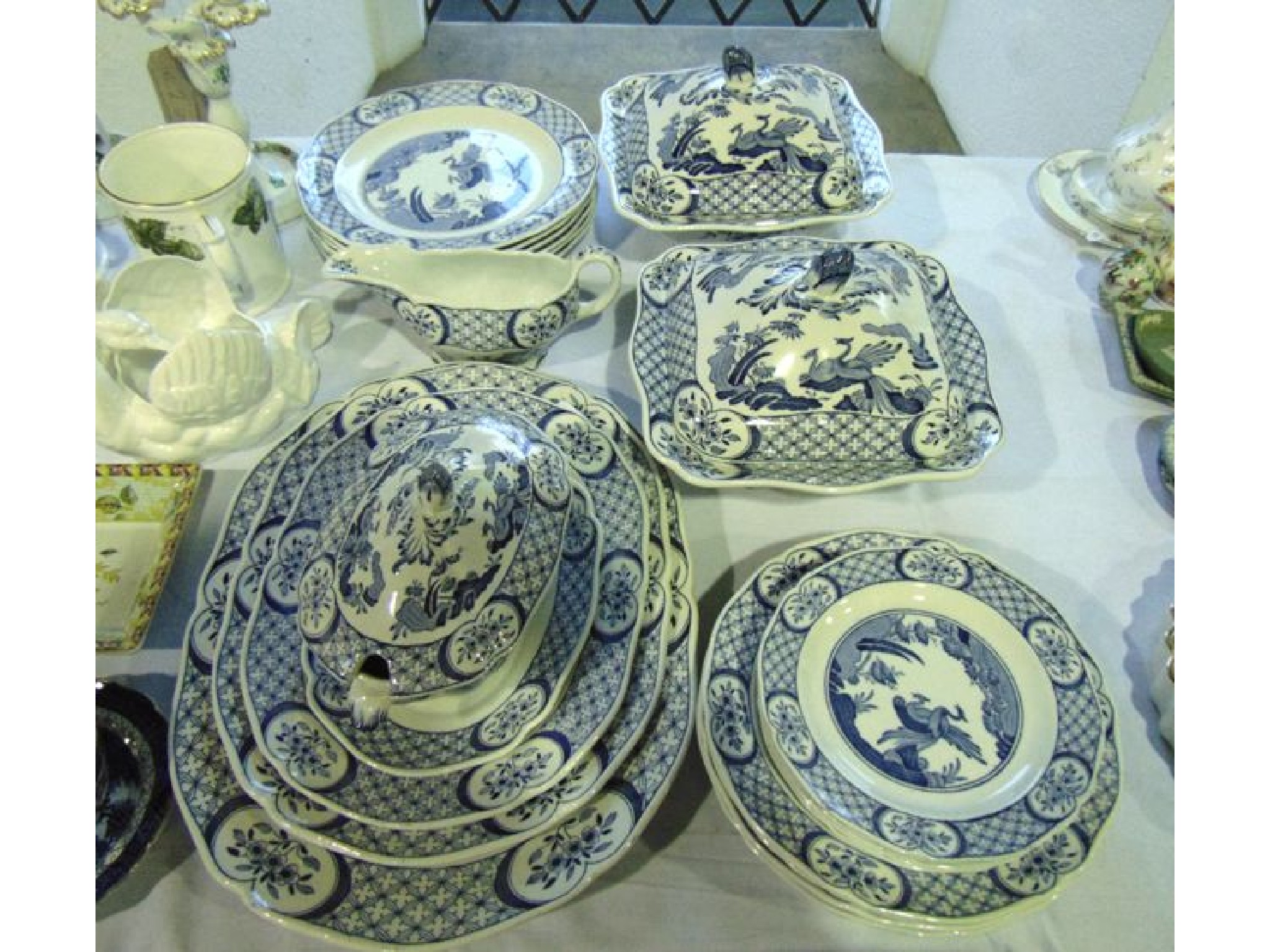 Appraisal: A collection of Furnivals Old Chelsea pattern blue and white