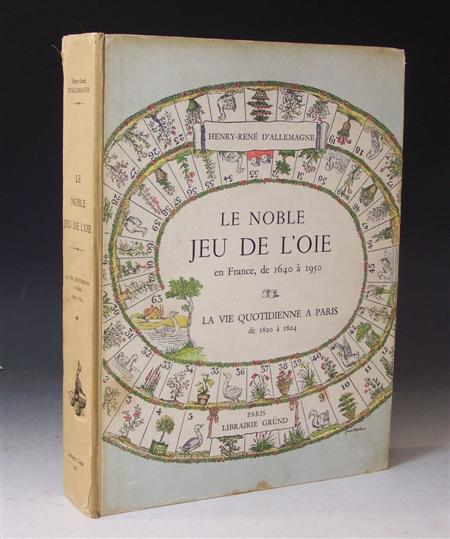 Appraisal: Allemagne Henry Rene d' Le noble jeu de l'oie en