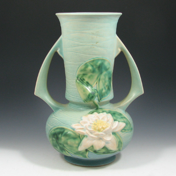 Appraisal: Roseville Water Lily - Vase - Mint Roseville Water Lily