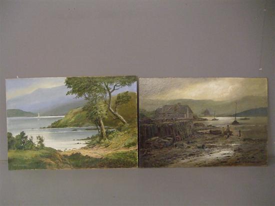 Appraisal: Keith Burtonshaw two oils on board of probably Scottish landscapes