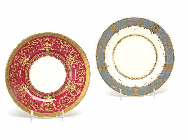 Appraisal: An assembled group of Mintons porcelain plates retailed by Davis