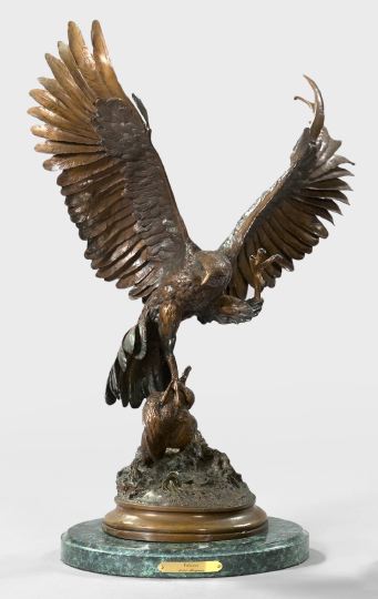 Appraisal: After Jules Moigniez French - Eagle in Flight a large