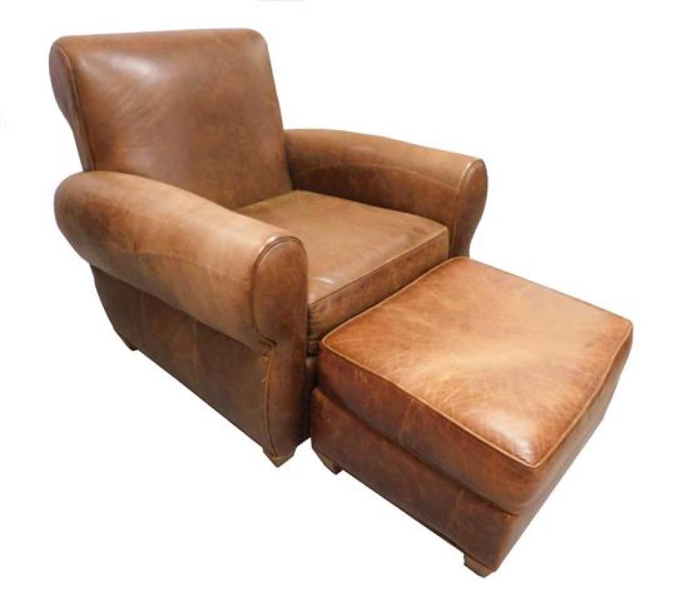 Appraisal: J J Hyde Co Newton N C Tribeca Rustic Leather