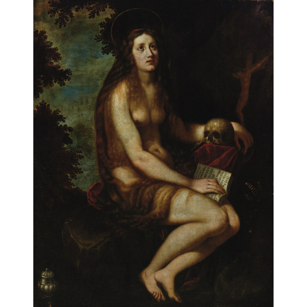 Appraisal: School of Lodovico Cardi called Il Cigoli Penitent Magdalene Oil