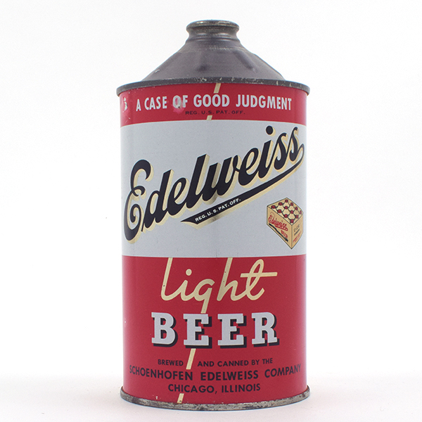 Appraisal: Edelweiss Beer Quart Cone Top - Reference USBC - Brewery