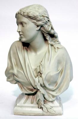 Appraisal: A COPELAND PARIAN BUST Winter by Owen Hale modelled as