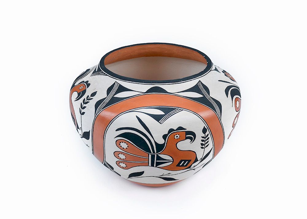 Appraisal: Rachel Aragon Acoma Polychrome Jar Rachel Aragon Acoma Polychrome Jar