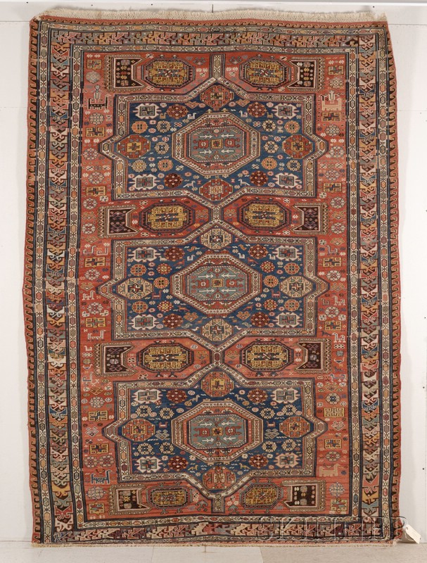 Appraisal: Soumak Carpet Northeast Caucasus last quarter th century rewoven ends