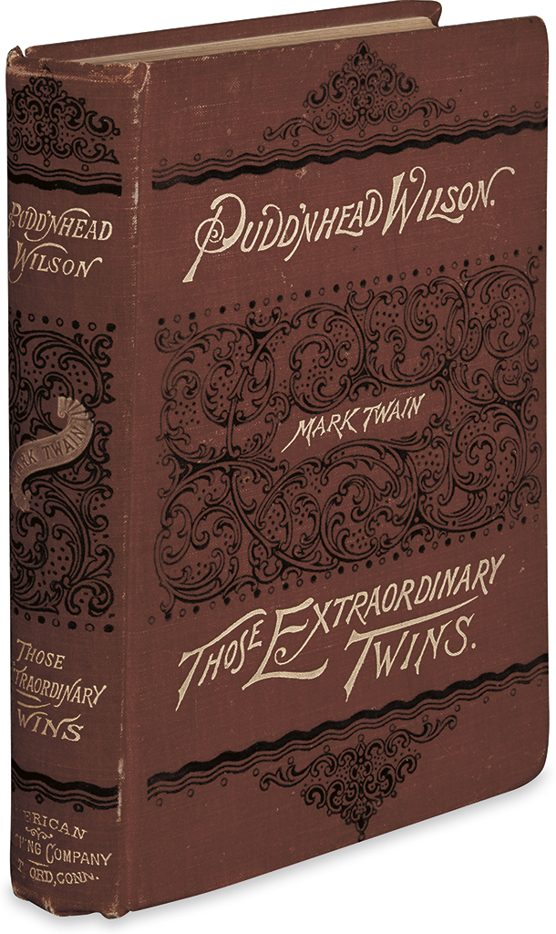 Appraisal: TWAIN MARK The Tragedy of Pudd'nhead Wilson Illustrated with author