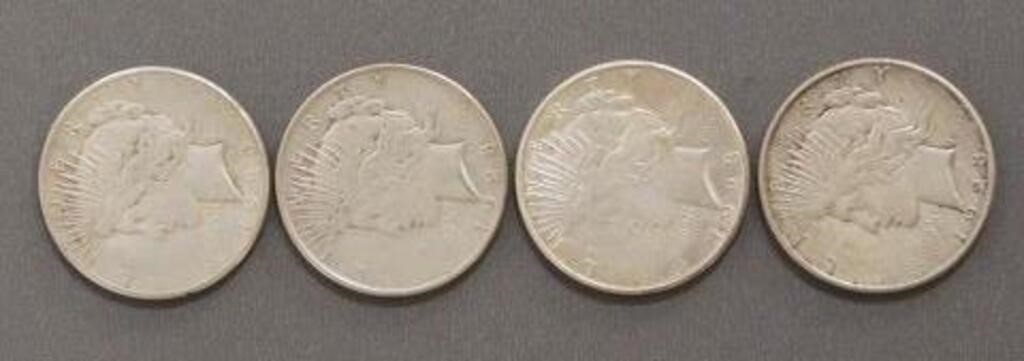 Appraisal: lot of U S Peace Silver Dollars D S PLEASE