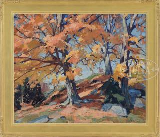 Appraisal: EMILE ALBERT GRUPPE American - VERMONT MAPLES IN FALL Oil