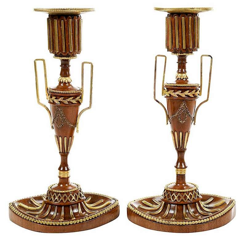 Appraisal: Very Fine Pair Adam Candlesticks British or Continental late th