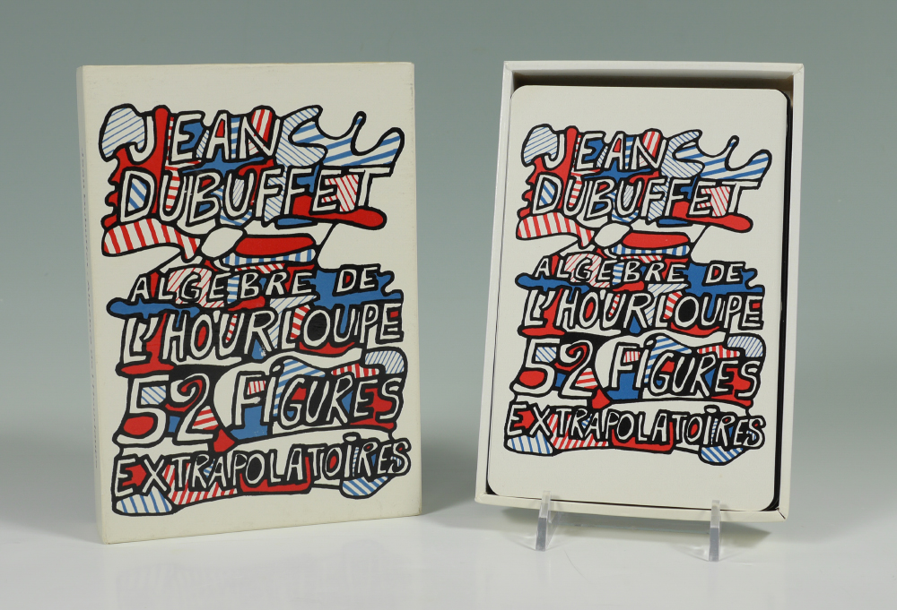 Appraisal: DUBUFFET Jean French - ''Algebre de L'Hourloupe Figures Extrapolatoires'' silk