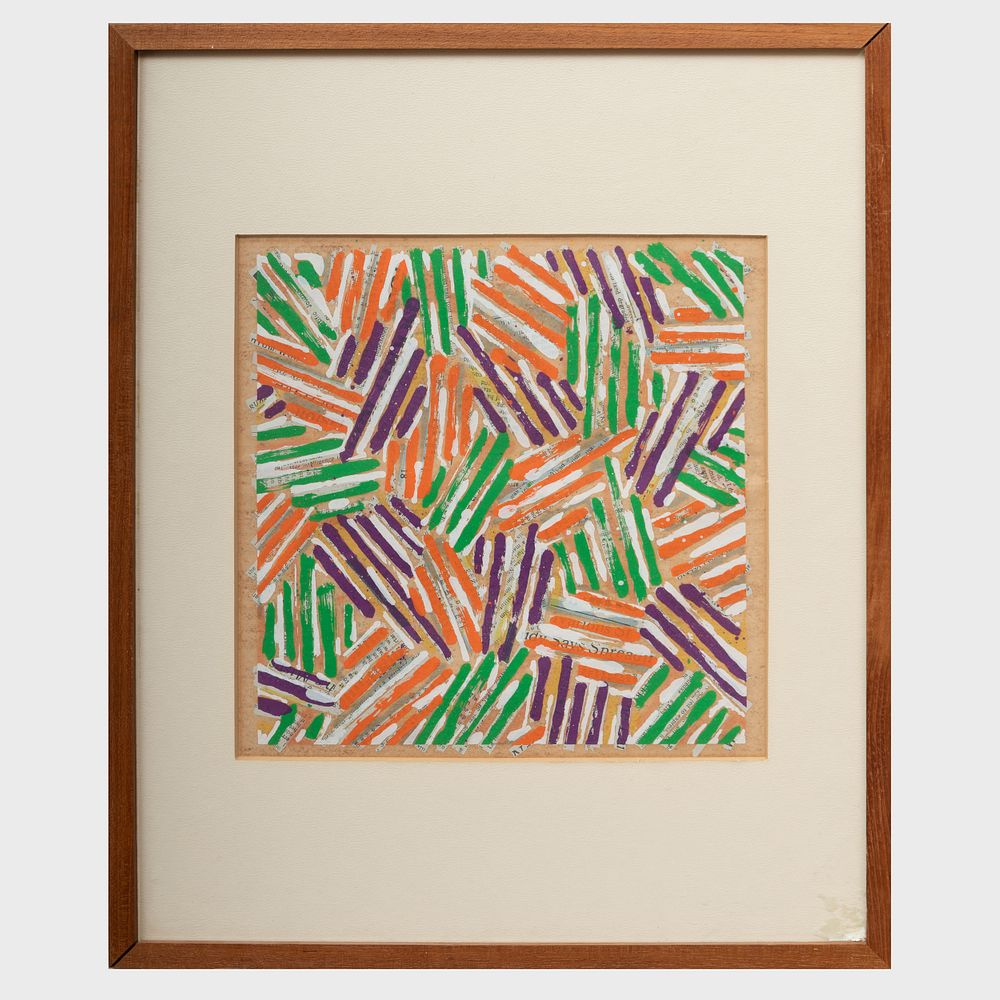 Appraisal: Jasper Johns b Untitled Screenprint in colors on Japan from