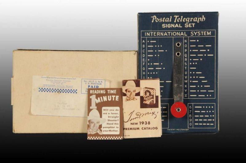 Appraisal: Tom Mix Telegraph Signal Set Description Includes original mailer box