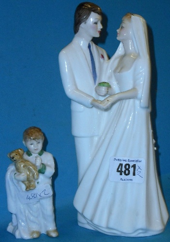 Appraisal: Royal Doulton Figures Wedding Vows HN and Sleepyhead HN