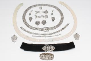 Appraisal: Women's Cubic Zirconia Costume Jewelry Articles Comprising four pairs of