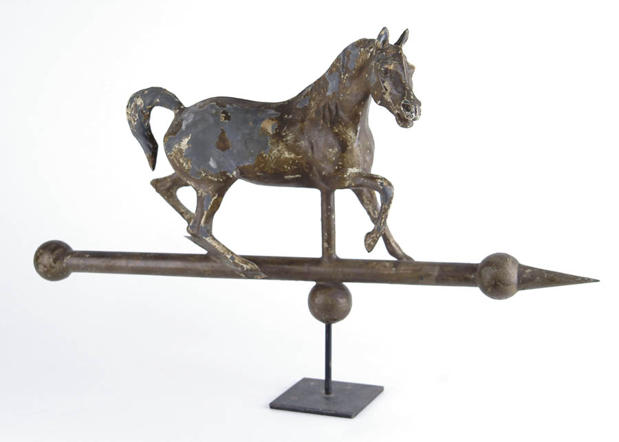 Appraisal: FULL BODIED HORSE WEATHERVANE MAMBRINO PILOT This example shows full