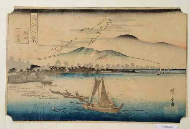 Appraisal: AFTER ANDO HIROSHIGE - Yokoban woodblock print a later edition