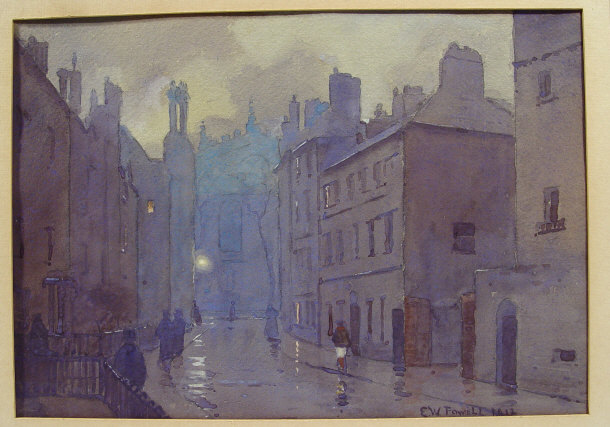 Appraisal: E W Powell - - Watercolour of a street scene