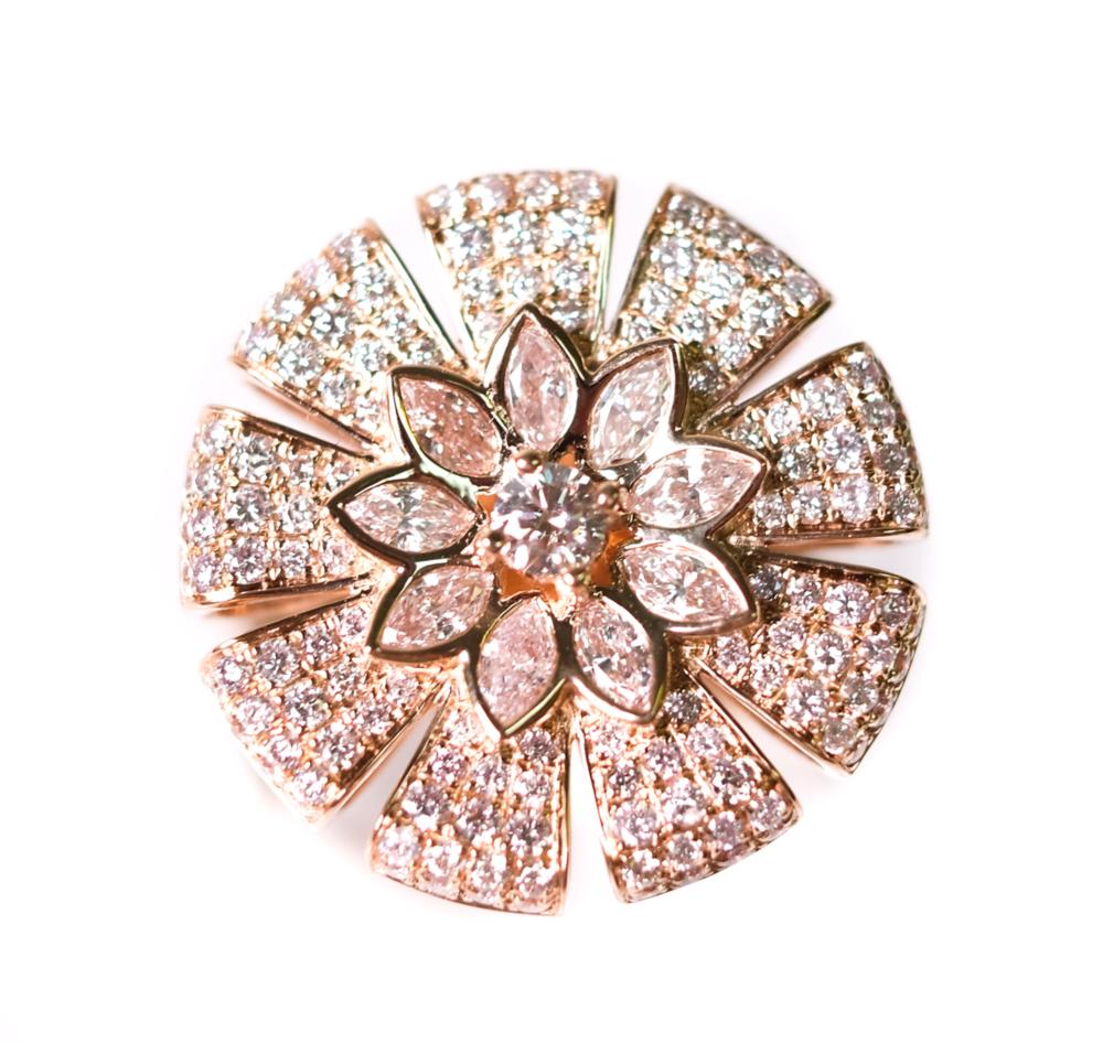 Appraisal: K RG CT PINK DIAMOND RING MODANI JEWELSModani Jewels k