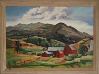 Appraisal: Marion Smith American th C Vermont Landscape o b signed