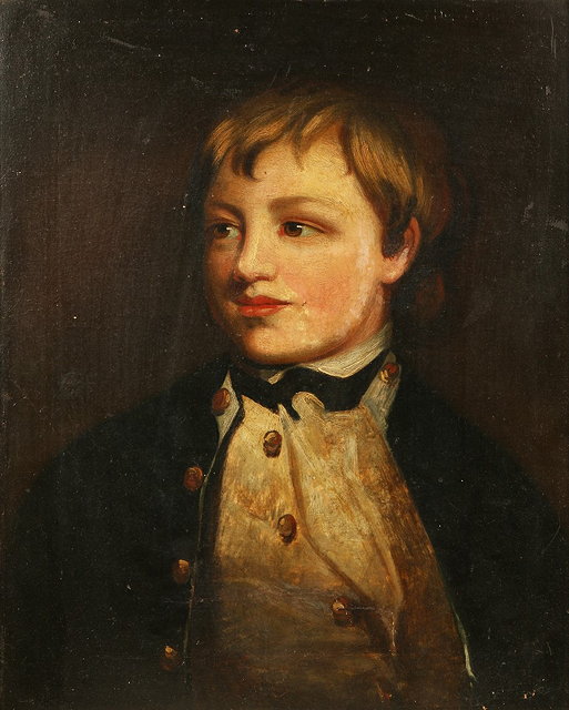 Appraisal: EARLY TH CENTURY ENGLISH SCHOOLPortrait of a young man in