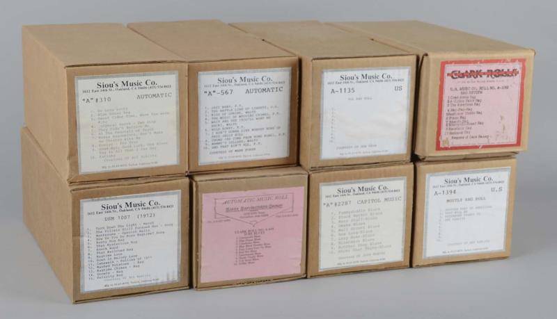 Appraisal: Lot Of A-Type Fat Spool Player Piano Rolls A Each