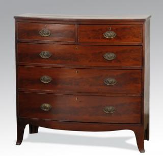 Appraisal: th c English mahogany chest Late th or early th