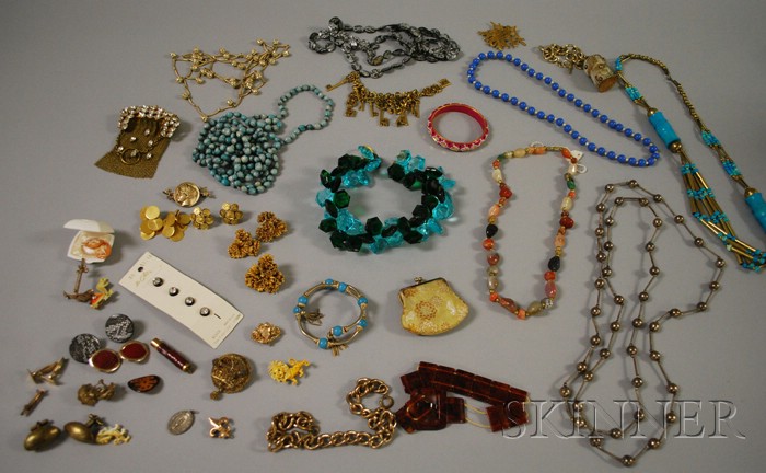 Appraisal: Group of Mostly Beaded Costume Jewelry including necklaces bracelets brooches