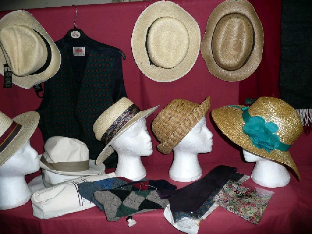 Appraisal: Ladies summer hats and gent's panama and straw hats plus