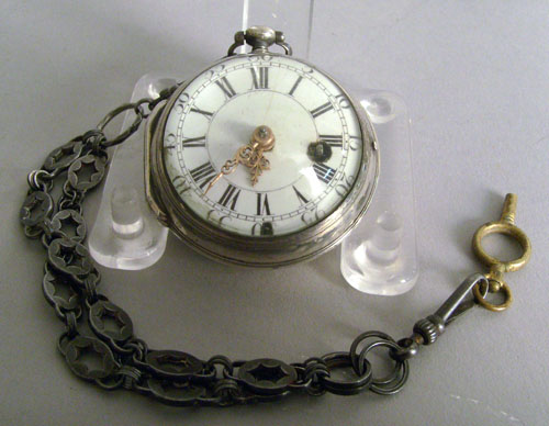 Appraisal: French key wind pocket watch ca signed J Debaufre