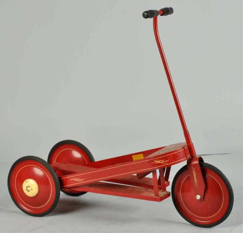 Appraisal: Pressed Steel -Wheel Scooto-Cycle Pedal Toy Description s Propelled by