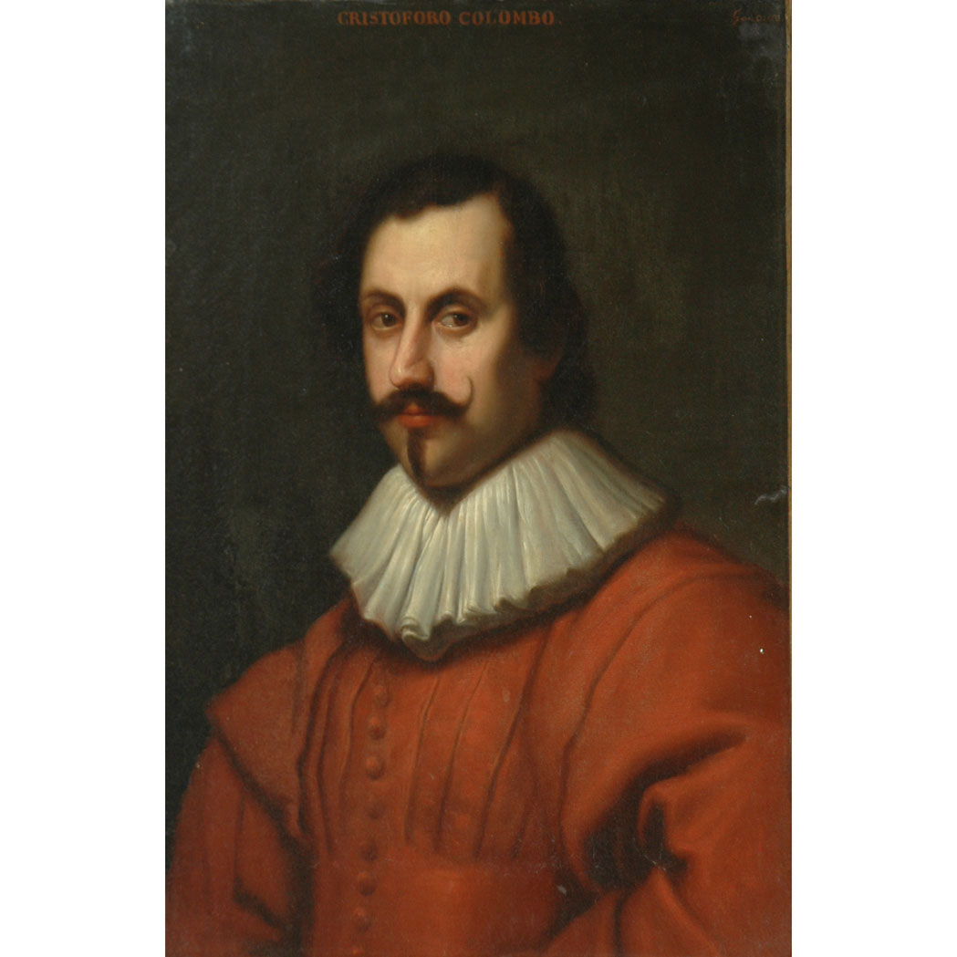 Appraisal: Manner of Giovanni Carbone Portrait of Christopher Columbus Inscribed Cristoforo