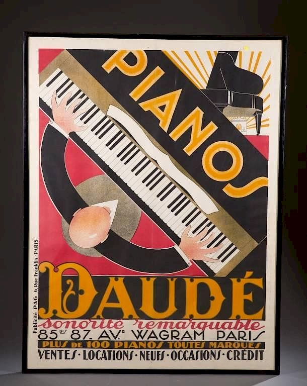 Appraisal: Daud Andre Pianos Daud Print Daud Andre France - c