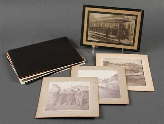 Appraisal: Photographs Group of six original glass plate negatives depicting various