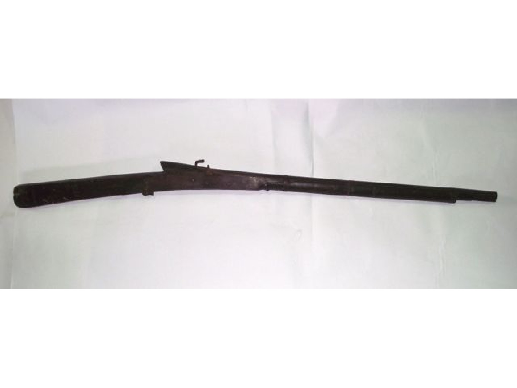 Appraisal: An antique rifle with timber stock stamped the purchaser of