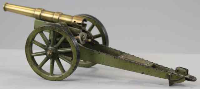 Appraisal: MARKLIN FIELD CANNON Germany cast iron painted in olive green