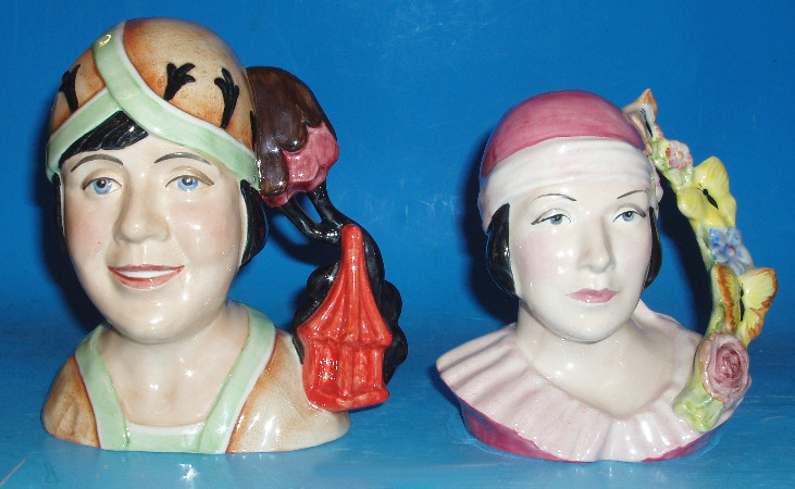 Appraisal: Kevin Francis Character Jugs Clarice Cliff and Art Deco Girl