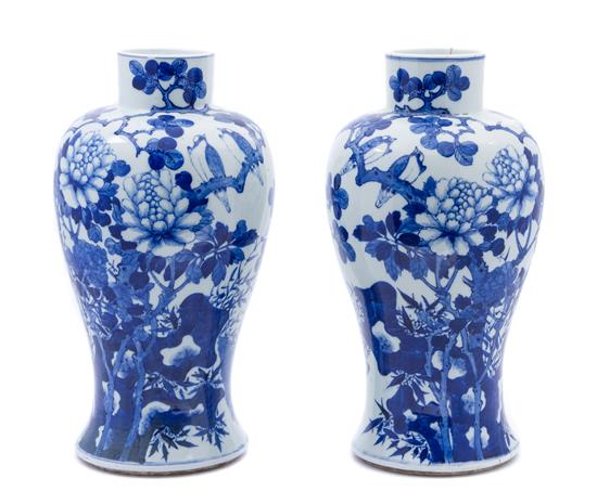 Appraisal: Sale Lot A Pair of Chinese Blue and White Porcelain