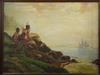 Appraisal: OOC - Two Native Americans watch passing sailing ship from