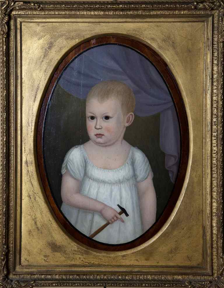 Appraisal: JOHN BREWSTER JR AMERICAN - PORTRAIT OF A CHILD WITH